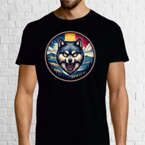 Tricou bărbat - România - Lup cu tricolor