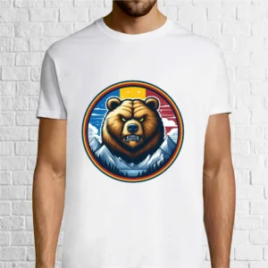 Tricou bărbat - Urs sub tricolor
