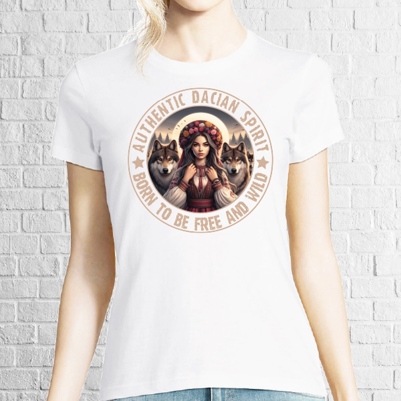 Tricou damă - Born Free Dacian Woman