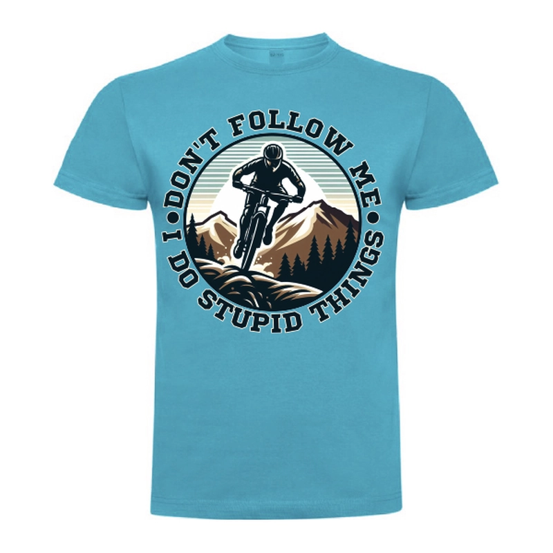Tricou bărbat - Biker doing stupid things