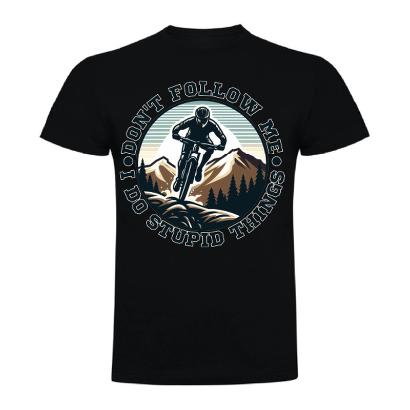 Tricou bărbat - Biker doing stupid things