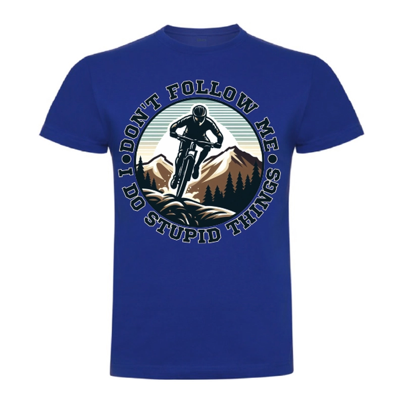Tricou bărbat - Biker doing stupid things