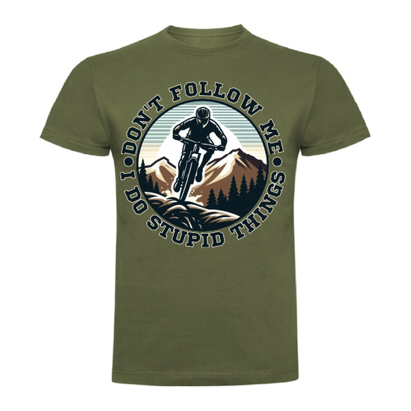 Tricou bărbat - Biker doing stupid things