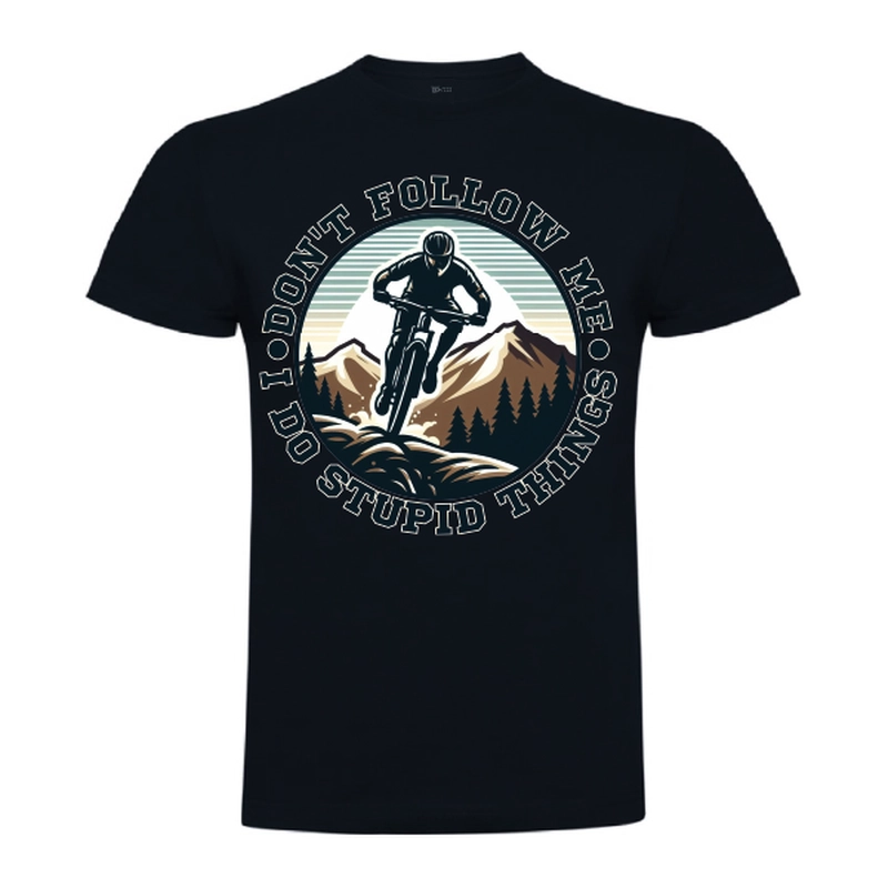Tricou bărbat - Biker doing stupid things