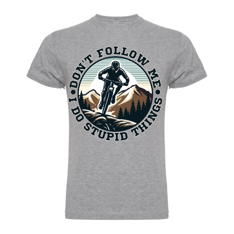 Tricou bărbat - Biker doing stupid things