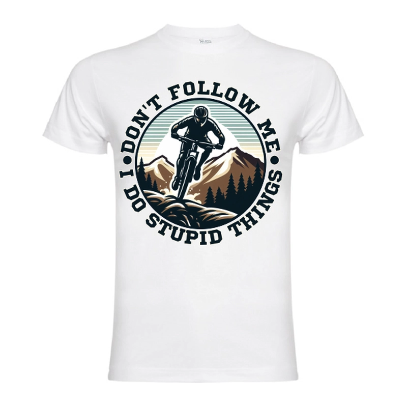 Tricou bărbat - Biker doing stupid things