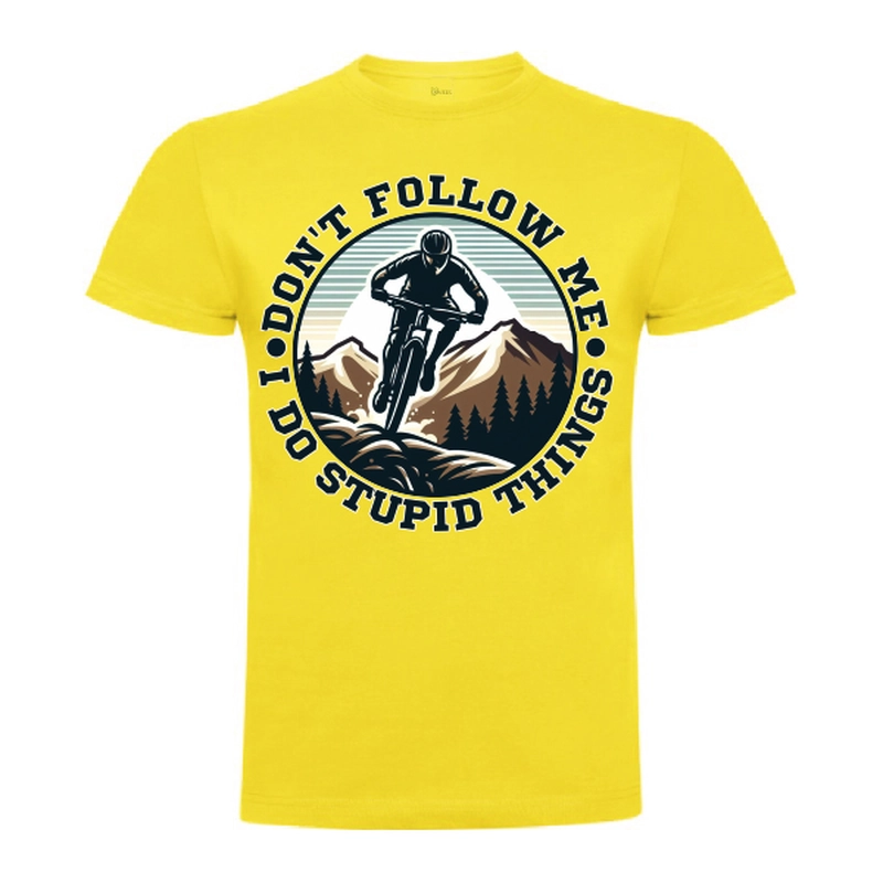 Tricou bărbat - Biker doing stupid things