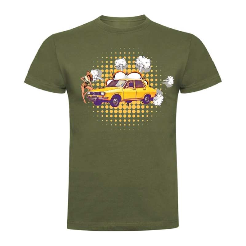 Tricou bărbat - Dacia 1300 Galbenă