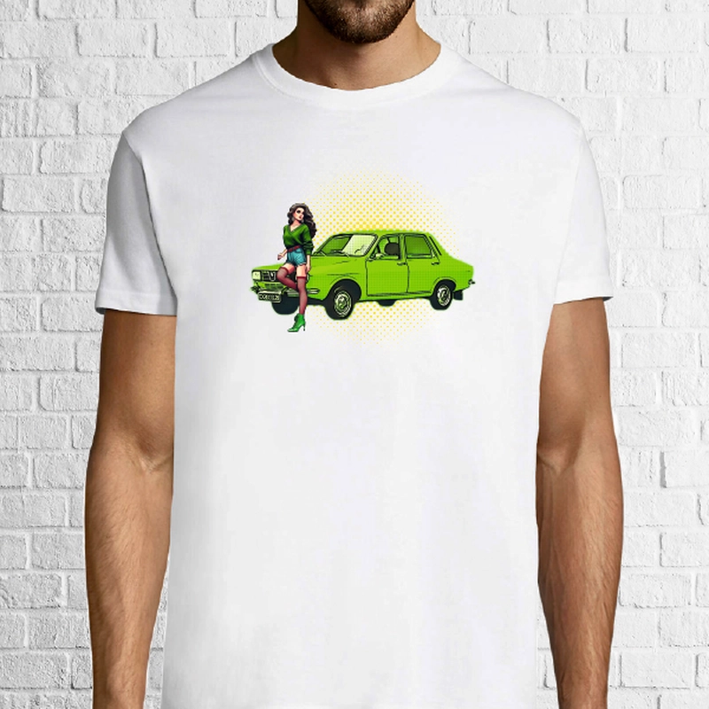 Tricou bărbat - Dacia 1300 Verde