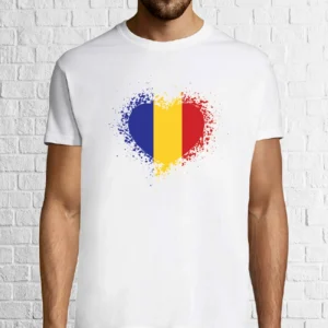 Tricou bărbat - Inima tricoloră a românului