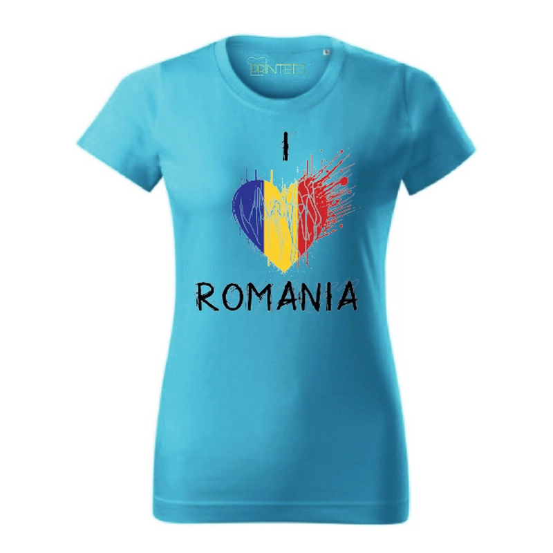 Tricou damă - I love romania