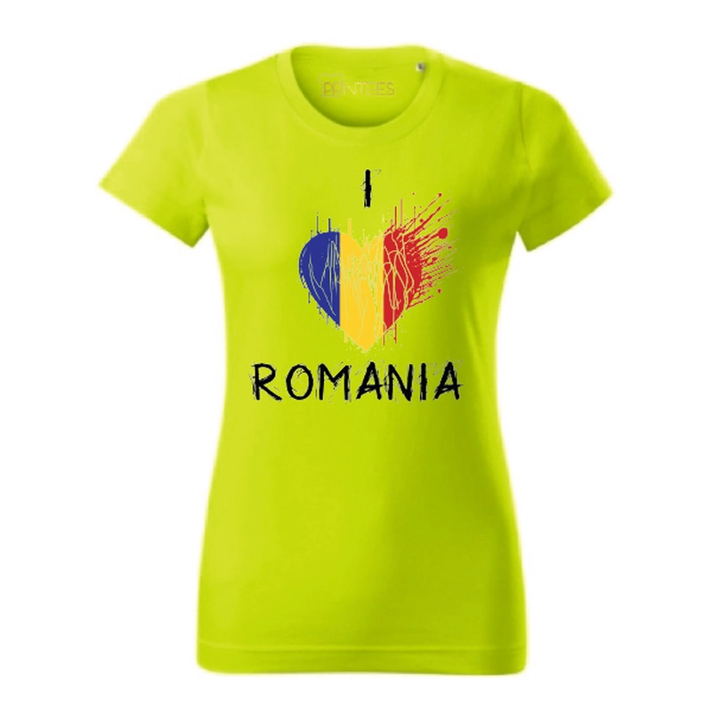 Tricou damă - I love romania