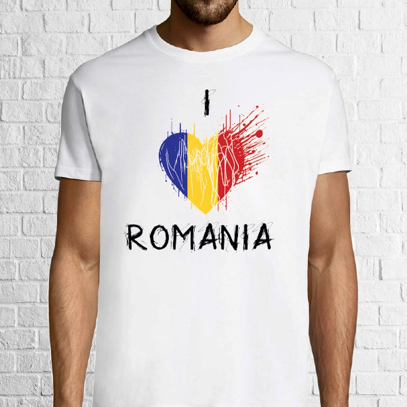 Tricou bărbat - I Love Romania