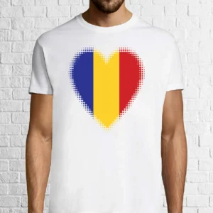 Tricou bărbat - Inima tricoloră