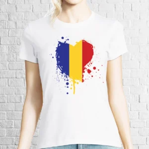 Tricou damă - Inimă de româncă