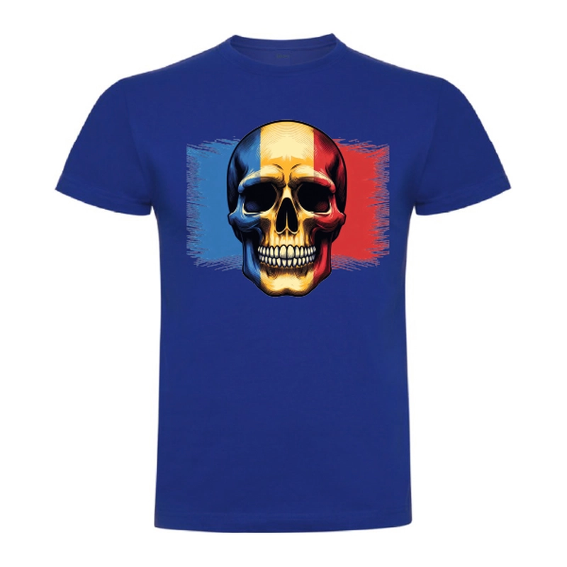 Tricou bărbat - Craniu cu tricolor