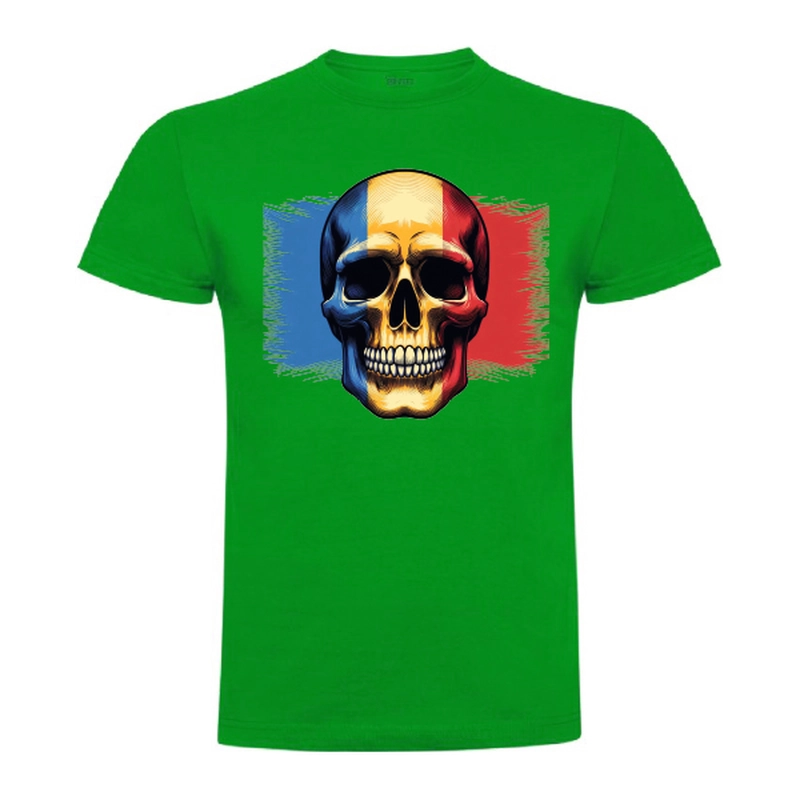 Tricou bărbat - Craniu cu tricolor