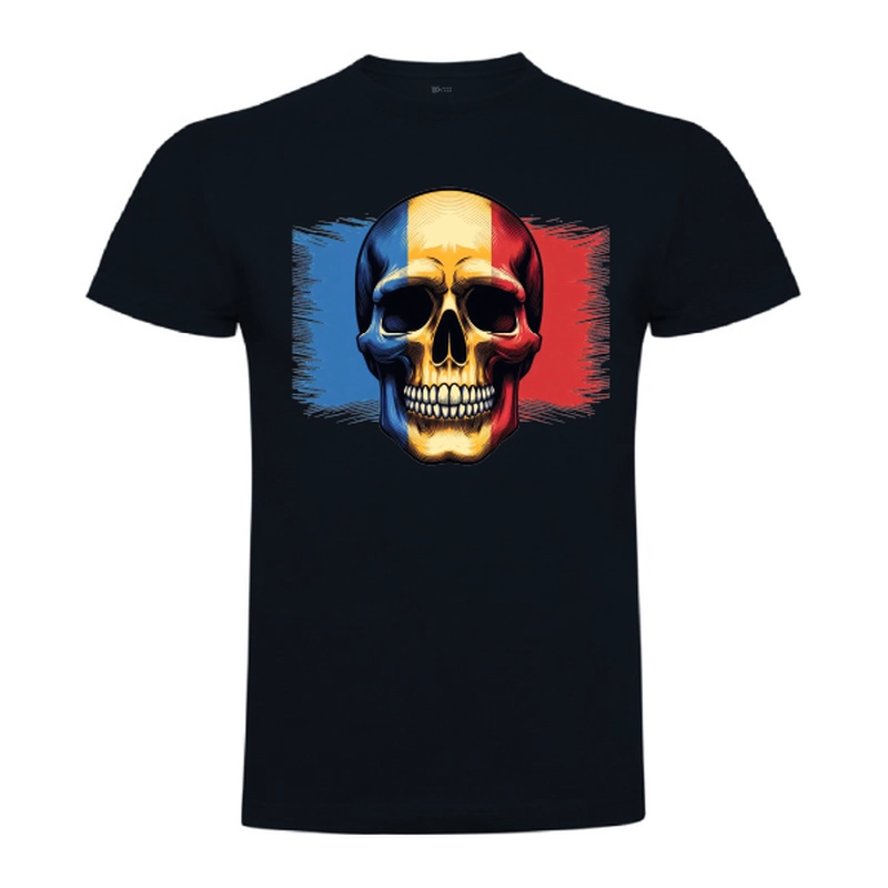 Tricou bărbat - Craniu cu tricolor