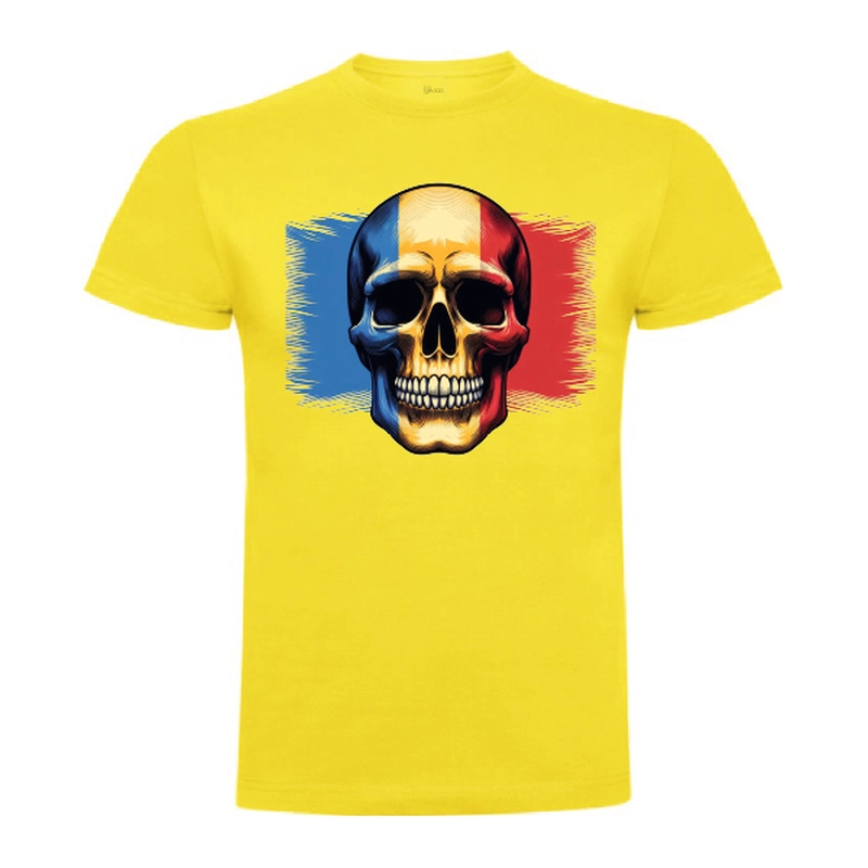 Tricou bărbat - Craniu cu tricolor