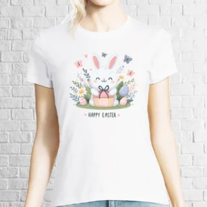 Tricou damă - Happy Easter Cute Bunny