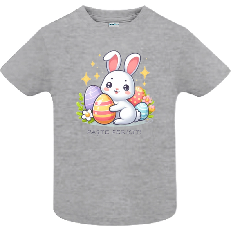Tricou copil - Iepuraș „Paște Fericit!”