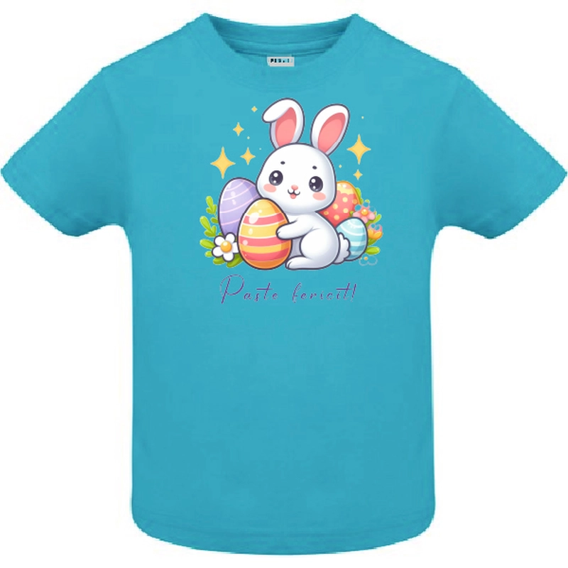 Tricou copil - Iepurilă „Paște Fericit”