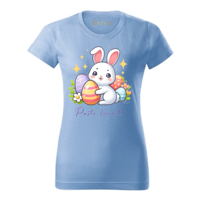 Tricou damă - Iepurilă „Paște Fericit”