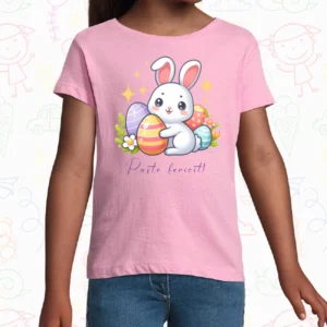 Tricou copil - Iepurilă „Paște Fericit” publicat