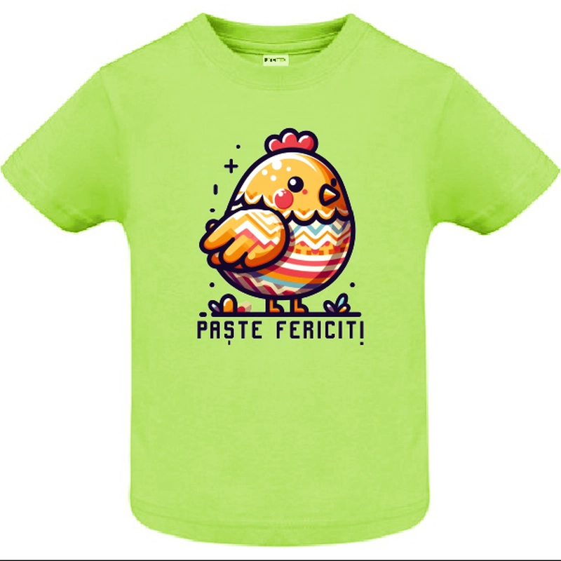 Tricou Copil - Pui Gaina Paște Fericit