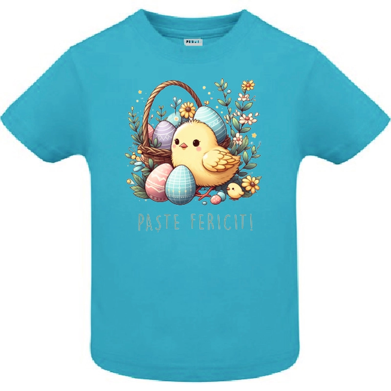Tricou copil - Pui de „Paște Fericit”