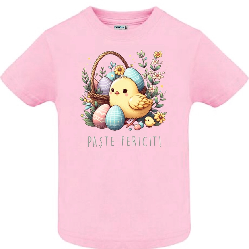 Tricou copil - Pui de „Paște Fericit”