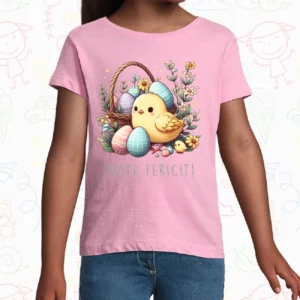 Tricou copil - Pui de „Paște Fericit”