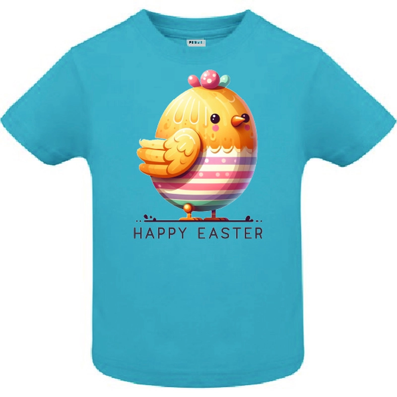 Tricou copil - Găinușă „Paște Fericit” Tricou copil - Găinușă „Paște Fericit”