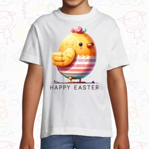 Tricou copil - Găinușă „Paște Fericit”