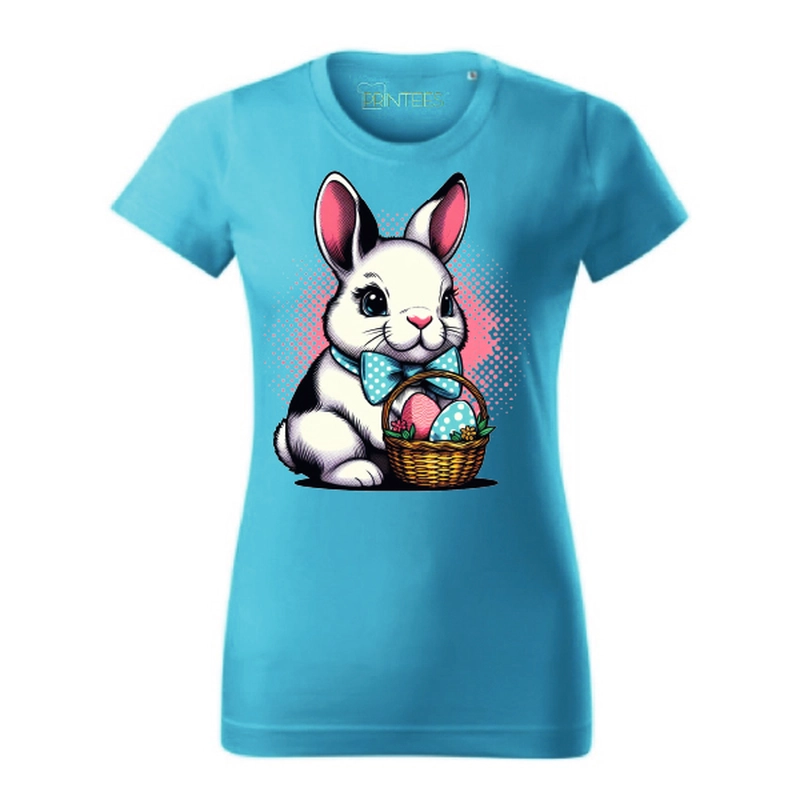 Tricou damă - Iepuraș de Paște cu papion