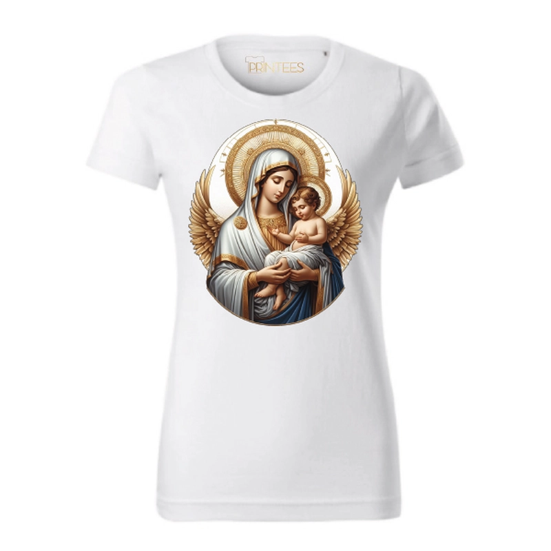 Tricou dama - fecioară cu prunc