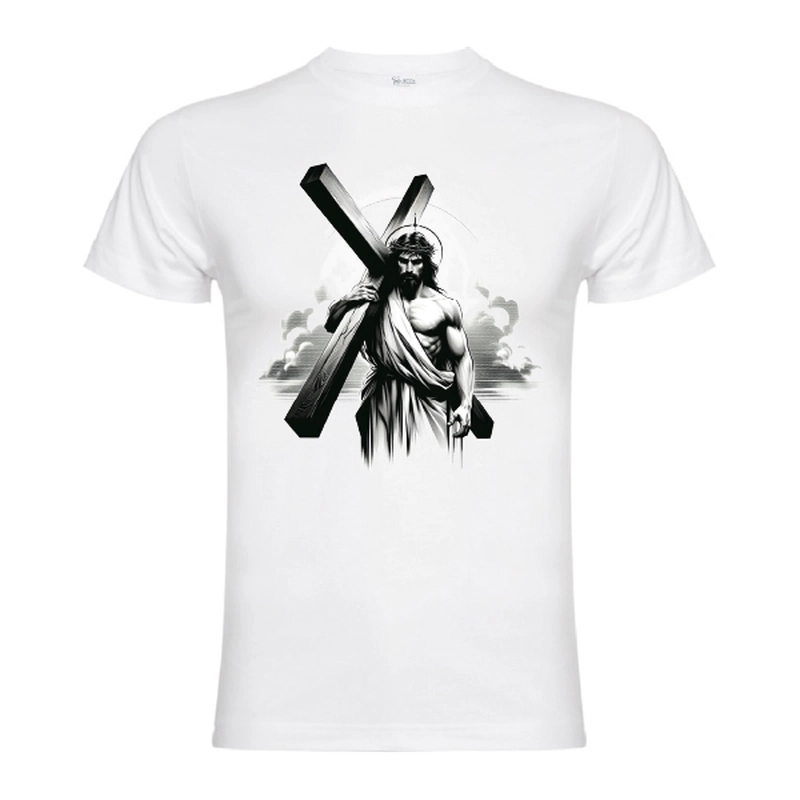 Tricou Barbat - Iisus cu Crucea