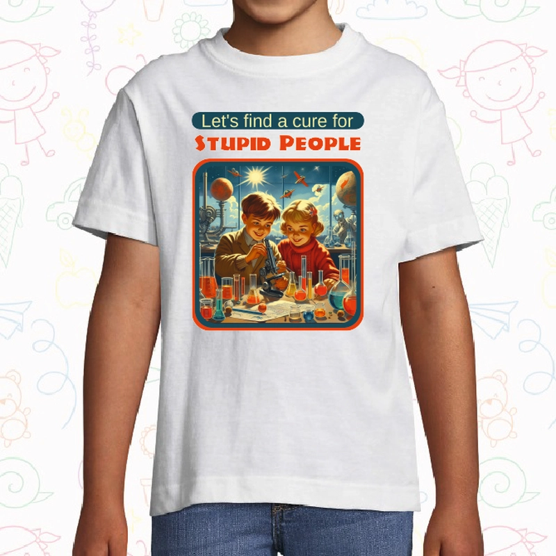 Tricou copii - Cure for Stupid People