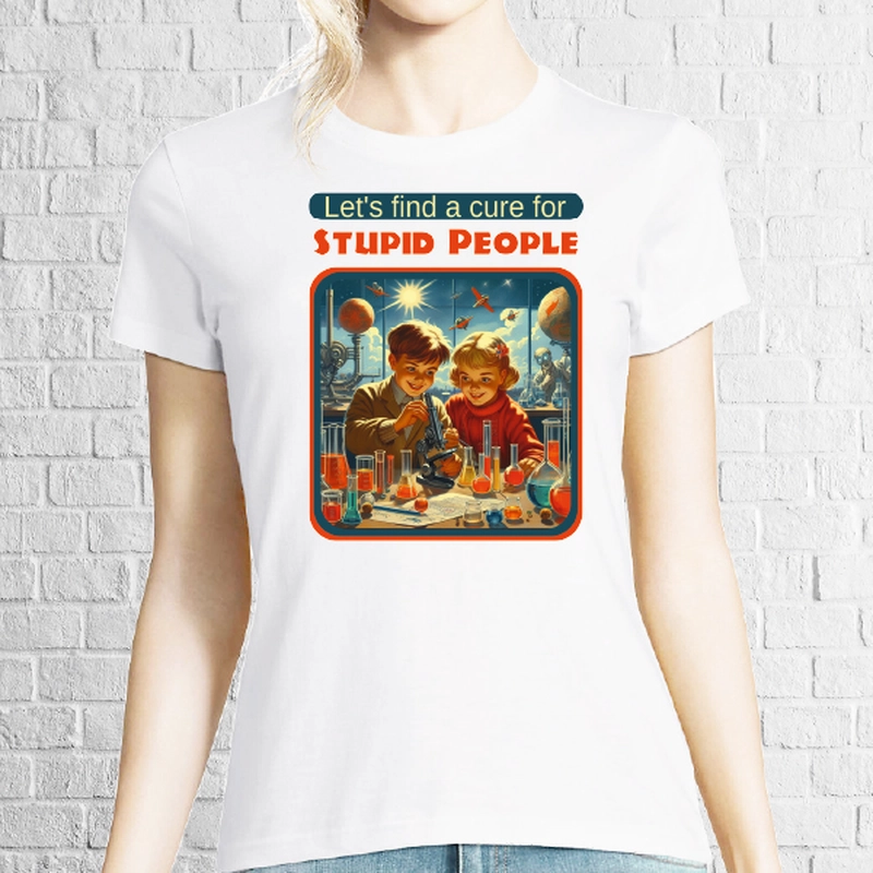 Tricou dame - Cure for Stupid People