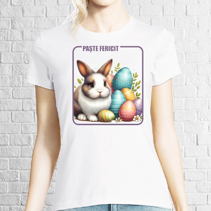 Tricou dama - Iepure Paște Fericit