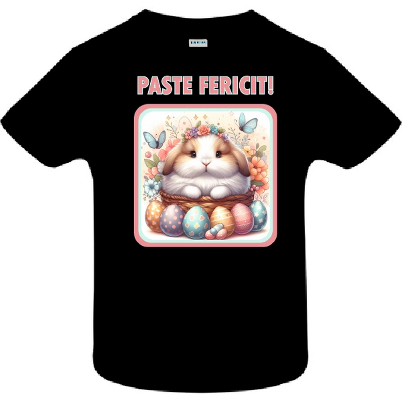 Tricou copil - Iepure pufos in coș