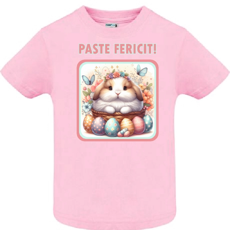 Tricou copil - Iepure pufos in coș