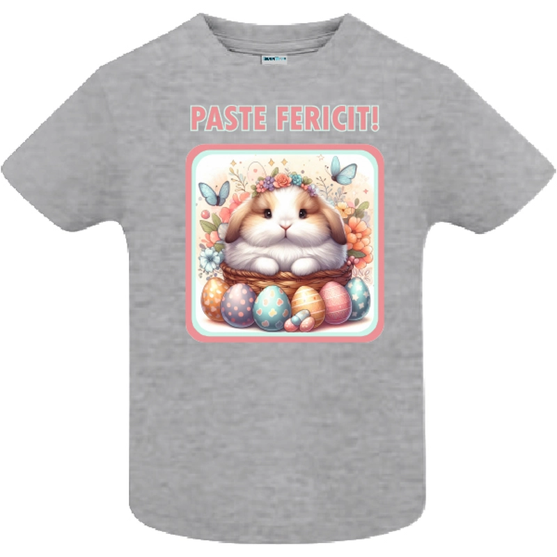 Tricou copil - Iepure pufos in coș
