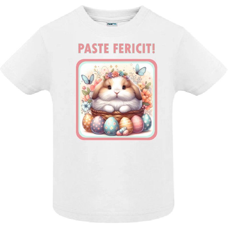 Tricou copil - Iepure pufos in coș