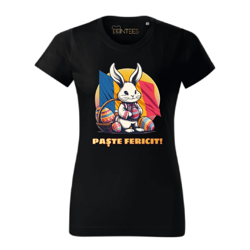 Tricou dama - PASTE FERICIT ROMANIA
