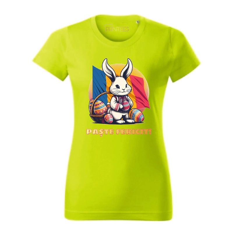 Tricou dama - PASTE FERICIT ROMANIA