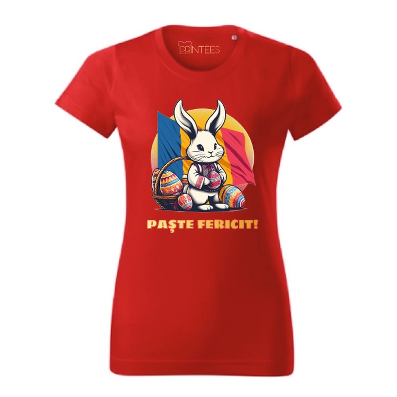Tricou dama - PASTE FERICIT ROMANIA