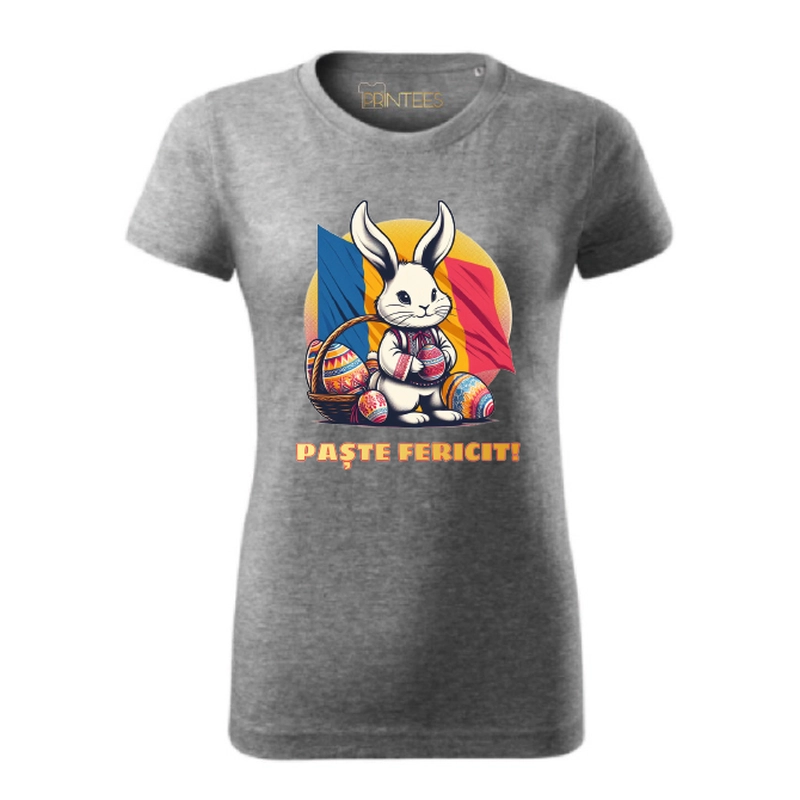 Tricou dama - PASTE FERICIT ROMANIA