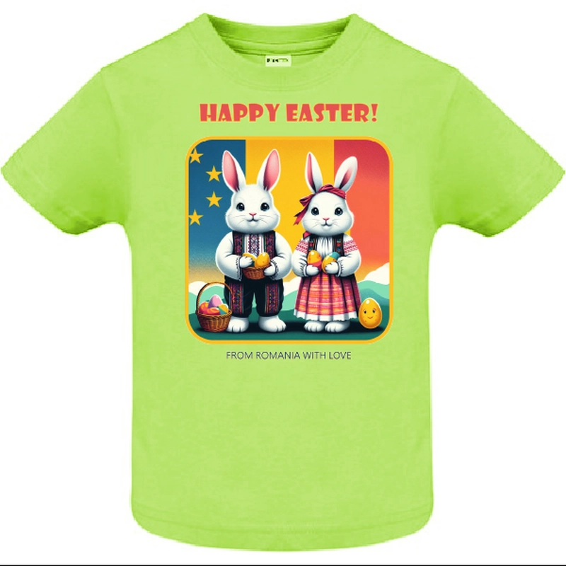 Tricou copii - Happy Easter Romania