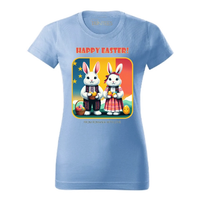 Tricou damă - HAPPY EASTER FROM ROMANIA